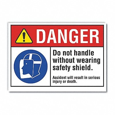 Danger Sign 10in x 14in Non-PVC Polymer