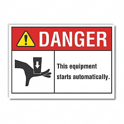 Danger Sign 10in x 14in Non-PVC Polymer