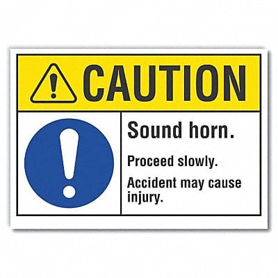Caution Sign 10inx14in Non-PVC Polymer