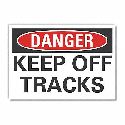 Danger Sign 10in x 14in Non-PVC Polymer