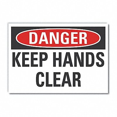 Danger Sign 10in x 14in Non-PVC Polymer