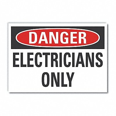 Danger Sign 10in x 14in Non-PVC Polymer