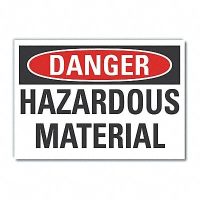 Danger Sign 10in x 14in Non-PVC Polymer