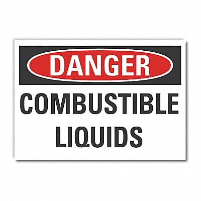 Danger Sign 10in x 14in Non-PVC Polymer