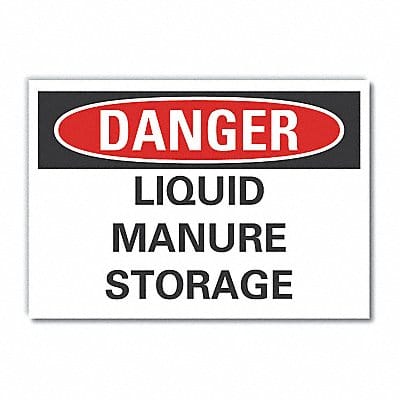 Danger Sign 10in x 14in Non-PVC Polymer
