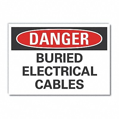 Danger Sign 10in x 14in Non-PVC Polymer