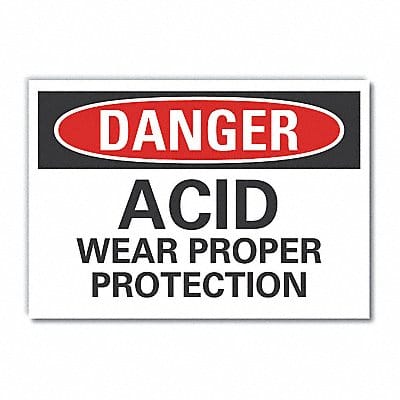 Danger Sign 10in x 14in Non-PVC Polymer