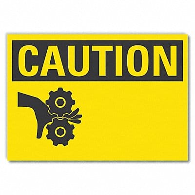 Caution Sign Blank 10inx14in Non-PVC