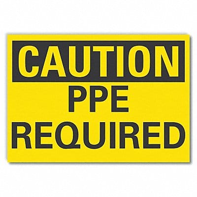 Caution Sign 10inx14in Non-PVC Polymer