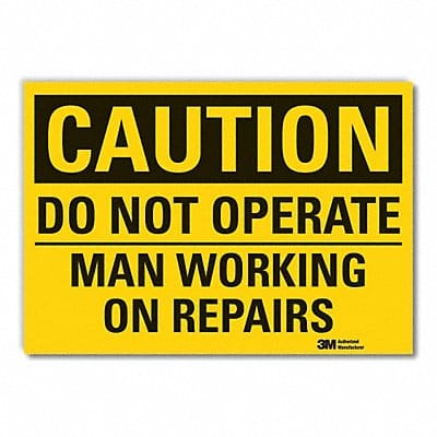 Caution Sign 10inx14in Non-PVC Polymer