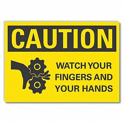 Caution Sign 10inx14in Non-PVC Polymer