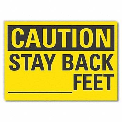 Caution Sign 10inx14in Non-PVC Polymer