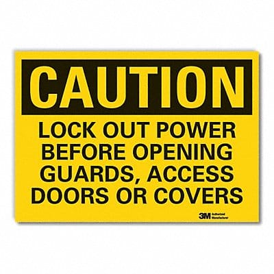 Caution Sign 10inx14in Non-PVC Polymer