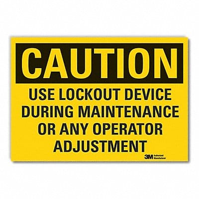 Caution Sign 10inx14in Non-PVC Polymer