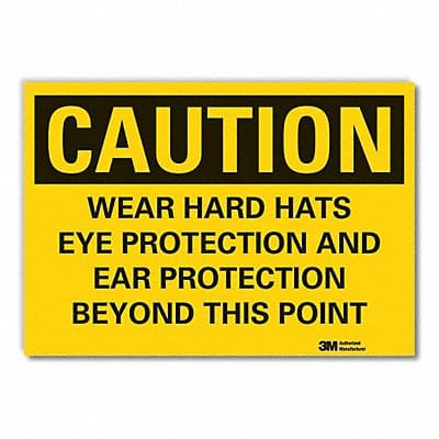 Caution Sign 10inx14in Non-PVC Polymer