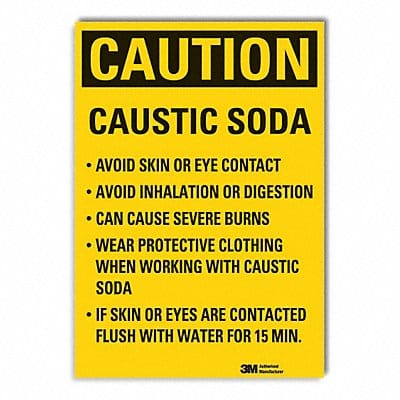 Caution Sign 14inx10in Non-PVC Polymer