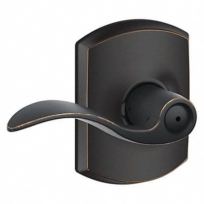 Lever Lockset Antique Bronze Privacy