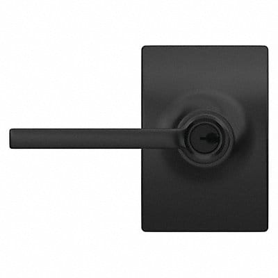 Lever Lockset Black Powder Coat Entrance