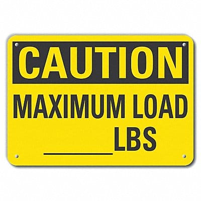 Caution Sign 10 inx14 in Plastic Caution Sign 10 inx14 in Plastic