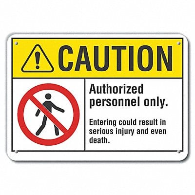 Caution Sign 10 inx14 in Plastic Caution Sign 10 inx14 in Plastic