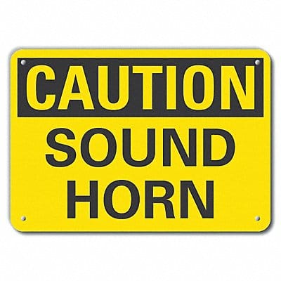 Caution Sign 10 inx14 in Plastic