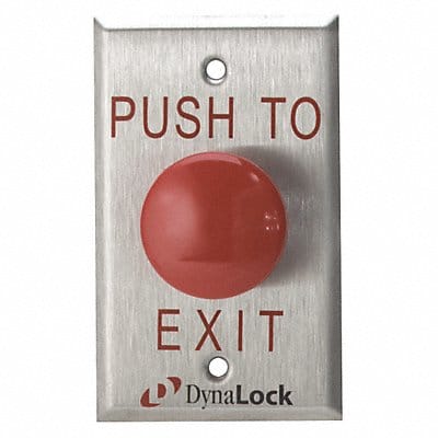 Push to Exit Button SS Silver Push to Exit Button SS Silver