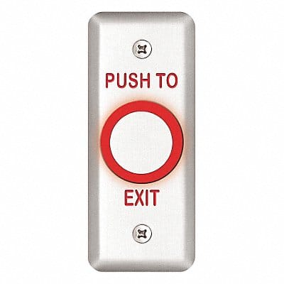 Exit Push Button 1-3/4 in W