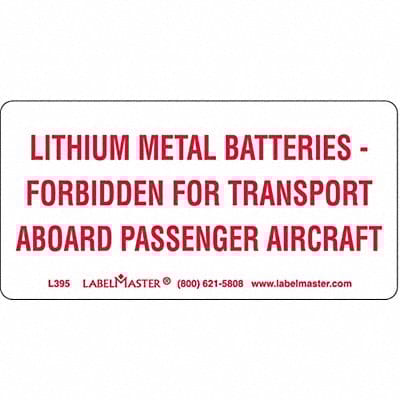 DOT Handling Label 4 Label W PK500