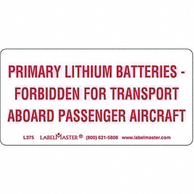 DOT Handling Label 4 Label W