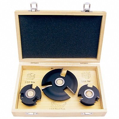 Router Bit Set 3 Pc Carbide Tipped
