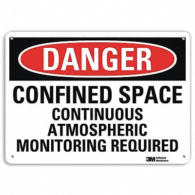 Danger Sign 10 in x 14 in Aluminum