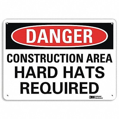 Danger Sign 10 in x 14 in Aluminum