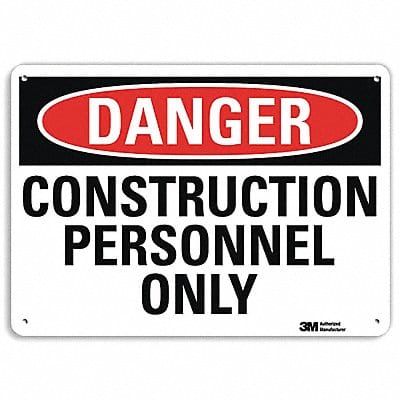Danger Sign 10 in x 14 in Aluminum