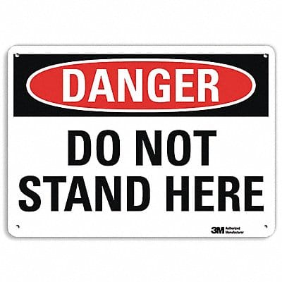 Danger Sign 10 in x 14 in Aluminum