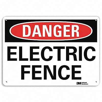 Danger Sign 10 inx14 in Aluminum