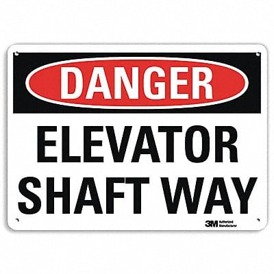 Danger Sign 10 in x 14 in Aluminum