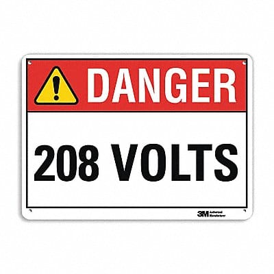 Danger Sign 10 in x 14 in Aluminum