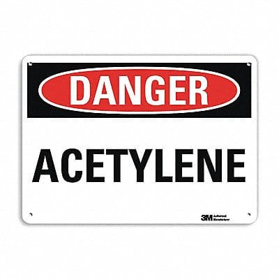 Danger Sign 10 in x 14 in Aluminum