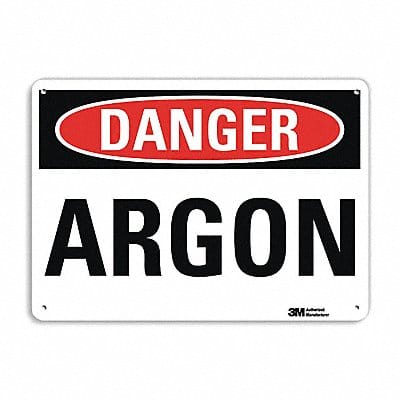 Danger Sign 7 in x 14 in Aluminum