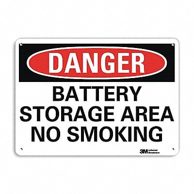 Danger Sign 7 in x 14 in Aluminum