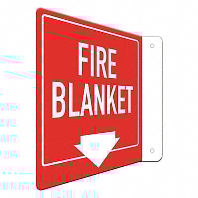 Fire Sign 8 in x 8 in Aluminum