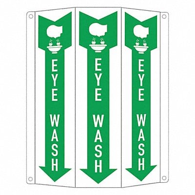 Safety Sign 10 in x 8 1/4 in Aluminum