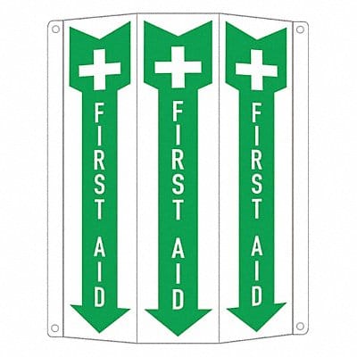 Safety Sign 12 in x 8 1/4 in Aluminum