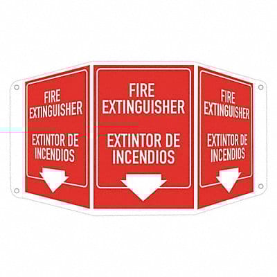 Safety Sign 10 in x 17 1/2 in Aluminum