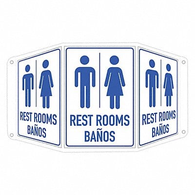 Safety Sign 10 in x 17 1/2 in Aluminum
