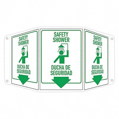 Safety Sign 10 in x 17 1/2 in Aluminum