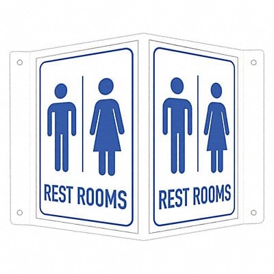 Safety Sign 6 in x 7 1/2 in Aluminum