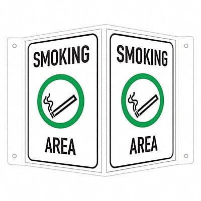 Safety Sign 6 in x 7 1/2 in Aluminum