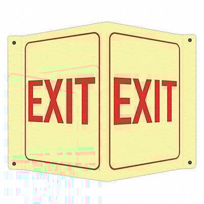 Safety Sign 10 in x 8 in Aluminum