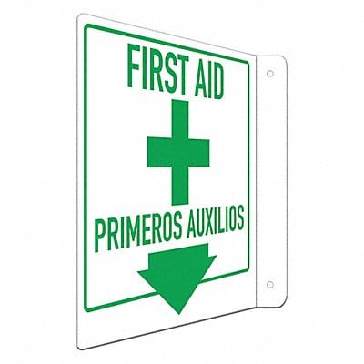 Safety Sign 12 in x 8 in Aluminum